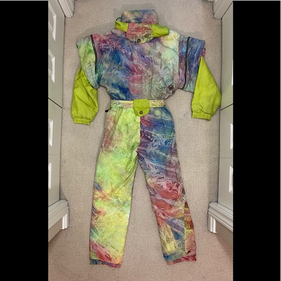 SOLD- Vintage Sporta One Piece Ski Suit Women’s Size 38. Made in Austria. - Picture 2 of 14